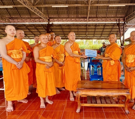 สหพันธ์มหาเปรียญฯ ร่วมบุญบำเพ็ญกุศล โยมพ่อสมใจ สุขเจริญ